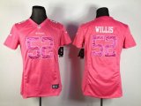 Wholesale Cheap Nike 49ers #52 Patrick Willis Pink Sweetheart Women's Stitched NFL Elite Jersey