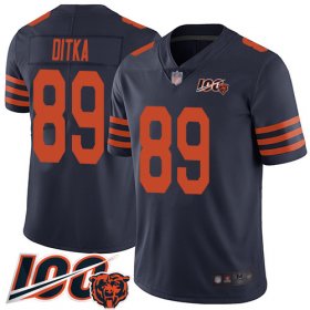 Wholesale Cheap Nike Bears #89 Mike Ditka Navy Blue Alternate Men\'s Stitched NFL 100th Season Vapor Limited Jersey