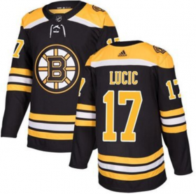 Wholesale Cheap Men\'s Boston Bruins #17 Milan Lucic Black Stitched Jersey