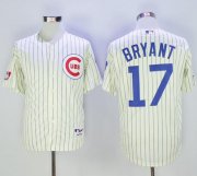 Wholesale Cheap Cubs #17 Kris Bryant Cream 1969 Turn Back The Clock Stitched MLB Jersey