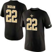 Wholesale Cheap Nike New Orleans Saints #22 Mark Ingram Pride Name & Number NFL T-Shirt Black