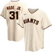 Wholesale Cheap Men's San Francisco Giants 31 LaMonte Wade Jr Cream 2021 Replica Home Jersey