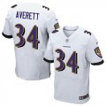 Wholesale Cheap Nike Ravens #34 Anthony Averett White Men's Stitched NFL New Elite Jersey