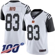 Wholesale Cheap Nike Bengals #83 Tyler Boyd White Men's Stitched NFL Limited Rush 100th Season Jersey