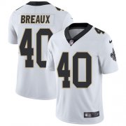 Wholesale Cheap Nike Saints #40 Delvin Breaux White Men's Stitched NFL Vapor Untouchable Limited Jersey