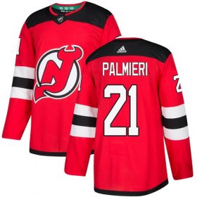 Wholesale Cheap Adidas Devils #21 Kyle Palmieri Red Home Authentic Stitched Youth NHL Jersey