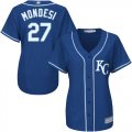 Wholesale Cheap Royals #27 Raul Mondesi Royal Blue Alternate Women's Stitched MLB Jersey