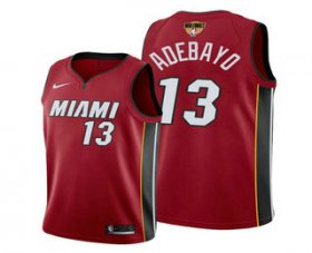 Wholesale Cheap Men\'s Miami Heat #13 Bam Adebayo 2020 Red Finals Bound Association Edition Stitched NBA Jersey