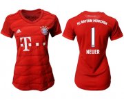 Wholesale Cheap Women's Bayern Munchen #1 Neuer Home Soccer Club Jersey