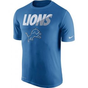 Wholesale Cheap Men\'s Detroit Lions Nike Light Blue Legend Staff Practice Performance T-Shirt