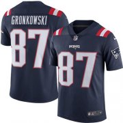 Wholesale Cheap Nike Patriots #87 Rob Gronkowski Navy Blue Youth Stitched NFL Limited Rush Jersey