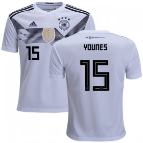 Wholesale Cheap Germany #15 Younes White Home Kid Soccer Country Jersey