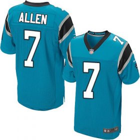 Wholesale Cheap Nike Panthers #7 Kyle Allen Blue Alternate Men\'s Stitched NFL Elite Jersey