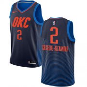 Wholesale Cheap Nike Thunder #2 Shai Gilgeous-Alexander Navy Blue NBA Swingman Statement Edition Jersey