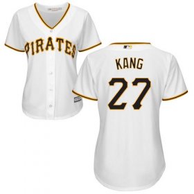 Wholesale Cheap Pirates #27 Jung-ho Kang White Home Women\'s Stitched MLB Jersey