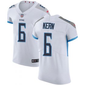 Wholesale Cheap Nike Titans #6 Brett Kern White Men\'s Stitched NFL Vapor Untouchable Elite Jersey