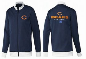 Wholesale Cheap NFL Chicago Bears Victory Jacket Dark Blue_1