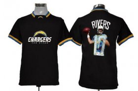 Wholesale Cheap Nike Chargers #17 Philip Rivers Black Men\'s NFL Game All Star Fashion Jersey