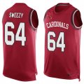 Wholesale Cheap Nike Cardinals #64 J.R. Sweezy Red Team Color Men's Stitched NFL Limited Tank Top Jersey