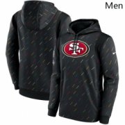 Wholesale Cheap Men San Francisco 49ers Nike Charcoal 2021 NFL Crucial Catch Therma Pullover Hoodie