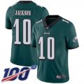 Wholesale Cheap Nike Eagles #10 DeSean Jackson Midnight Green Team Color Men's Stitched NFL 100th Season Vapor Limited Jersey