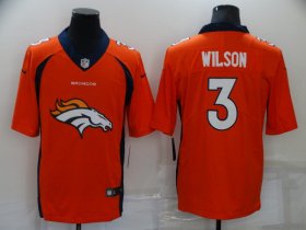 Wholesale Cheap Men\'s Denver Broncos #3 Russell Wilson Orange Big Logo Number Vapor Untouchable Stitched NFL Nike Fashion Limited Jersey