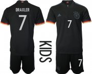 Wholesale Cheap 2021 European Cup Germany away Youth 7 soccer jerseys