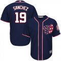 Wholesale Cheap Nationals #19 Anibal Sanchez Navy Blue New Cool Base Stitched MLB Jersey