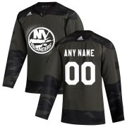Wholesale Cheap New York Islanders Adidas 2019 Veterans Day Authentic Custom Practice NHL Jersey Camo