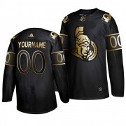 Wholesale Cheap Adidas Senators Custom_senators Men's 2019 Black Golden Edition Authentic Stitched NHL Jersey