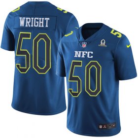 Wholesale Cheap Nike Seahawks #50 K.J. Wright Navy Men\'s Stitched NFL Limited NFC 2017 Pro Bowl Jersey