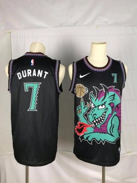 Wholesale Cheap Men Brooklyn Nets 7 Durant Black dragon Nike 2021 Nike NBA Jersey