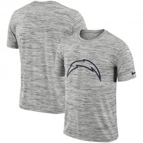 Wholesale Cheap Los Angeles Chargers Nike Sideline Legend Velocity Travel Performance T-Shirt Heathered Black