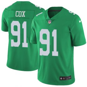 Wholesale Cheap Nike Eagles #91 Fletcher Cox Green Men\'s Stitched NFL Limited Rush Jersey