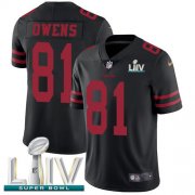 Wholesale Cheap Nike 49ers #81 Jordan Matthews Black Super Bowl LIV 2020 Alternate Men's Stitched NFL Vapor Untouchable Limited Jersey