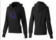 Wholesale Cheap Women's Indianapolis Colts Logo Pullover Hoodie Black