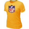 Wholesale Cheap Women's Nike NFL Logo NFL T-Shirt Yellow