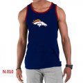Wholesale Cheap Men's Nike NFL Denver Broncos Sideline Legend Authentic Logo Tank Top Dark Blue