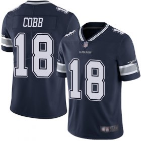 Wholesale Cheap Nike Cowboys #18 Randall Cobb Navy Blue Team Color Men\'s Stitched NFL Vapor Untouchable Limited Jersey