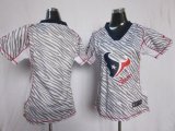Wholesale Cheap Nike Texans Blank Zebra Women's Stitched NFL Elite Jersey