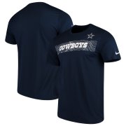Wholesale Cheap Dallas Cowboys Nike Sideline Seismic Legend Performance T-Shirt Navy