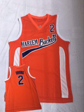 Wholesale Cheap Harlem Buckets 2 Irving Orange Uncle Drew Movie Basketball Jersey