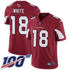 Wholesale Cheap Nike Cardinals #18 Kevin White Red Team Color Men\'s Stitched NFL 100th Season Vapor Limited Jersey