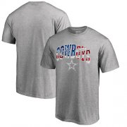 Wholesale Cheap Men's Dallas Cowboys Pro Line by Fanatics Branded Heathered Gray Banner Wave T-Shirt
