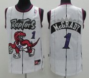 Wholesale Cheap Toronto Raptors #1 Tracy McGrady Hardwood Classic White Swingman Jersey