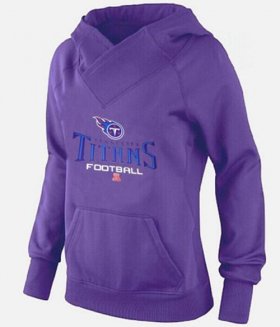 Wholesale Cheap Women\'s Tennessee Titans Big & Tall Critical Victory Pullover Hoodie Purple