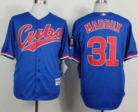 Wholesale Cheap Cubs #31 Greg Maddux Blue 1994 Turn Back The Clock Stitched MLB Jersey