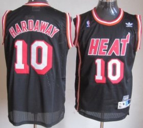 Wholesale Cheap Miami Heat #10 Tim Hardaway Black Swingman Throwback Jersey