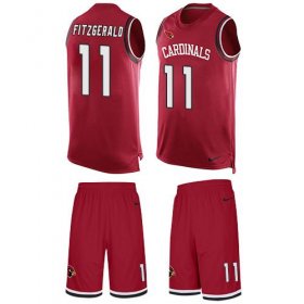 Wholesale Cheap Nike Cardinals #11 Larry Fitzgerald Red Team Color Men\'s Stitched NFL Limited Tank Top Suit Jersey