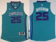 Wholesale Cheap Charlotte Hornets #25 Al Jefferson Revolution 30 Swingman 2015 New Teal Green Jersey
